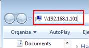 access shared files folder in Win7