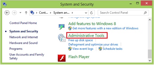 administrative tools to check services
