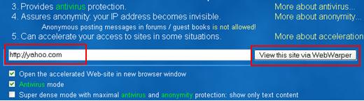 Anonymous Proxy Server or Free Web Proxy