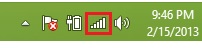 check network icon in Windows 8