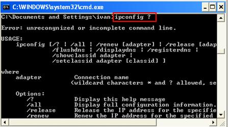 command prompt cmd.exe help in Microsoft Windows
