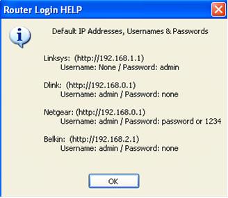 Default Router Username Password for Linksys, Dlink, Netgear and Belkin