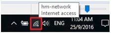 visible connected wifi network