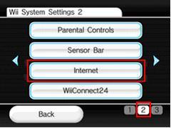 Wii Internet Settings