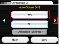 Wii Auto Obtain DNS
