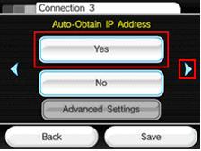 Wii Auto Obtain IP Address