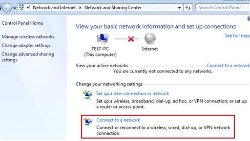 Connect to a Windows 7 wireless network