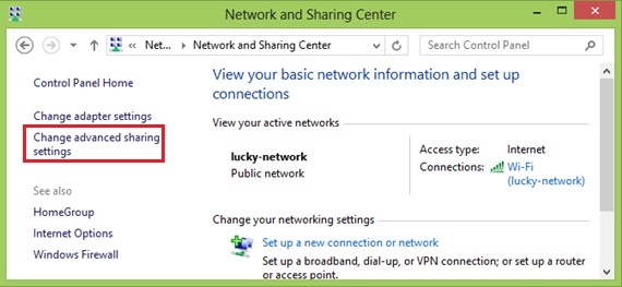 win8-change advanced sharing settings