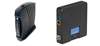 Cable modem can be used to connect to wired or wireless router