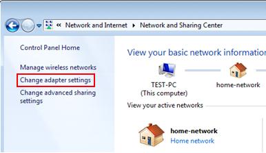 change VPN network setting