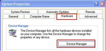 Device Manager in Microsoft Windows (Windows XP, Vista, 7, etc)