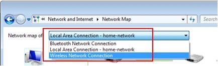 display different network maps