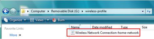 Exported Wireless Profile