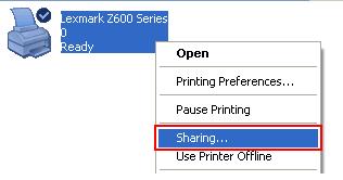 Printer Sharing