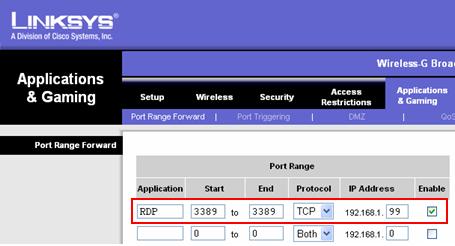 Router Port Forwarding