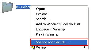 Share Folder in Windows XP