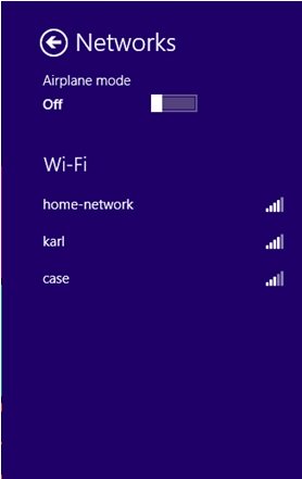 show available wireless network