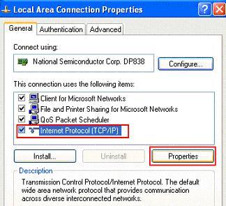 TCP/IP Properties