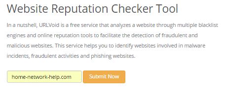 URLvoid online website scanning for safe web browsing