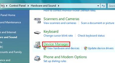 Vista Device Manager