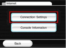 Wii Connection Settings
