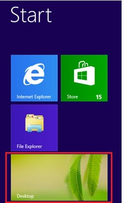 Windows 8 desktop environment