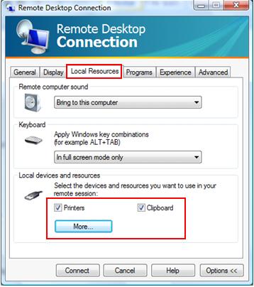 Windows Vista SP1 remote desktop sharing